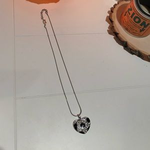 Soccer heart necklace